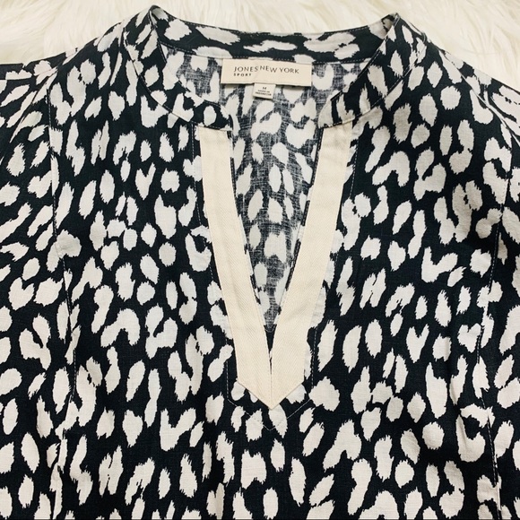 Jones New York Sport Leopard Print Tunic - Picture 4 of 6